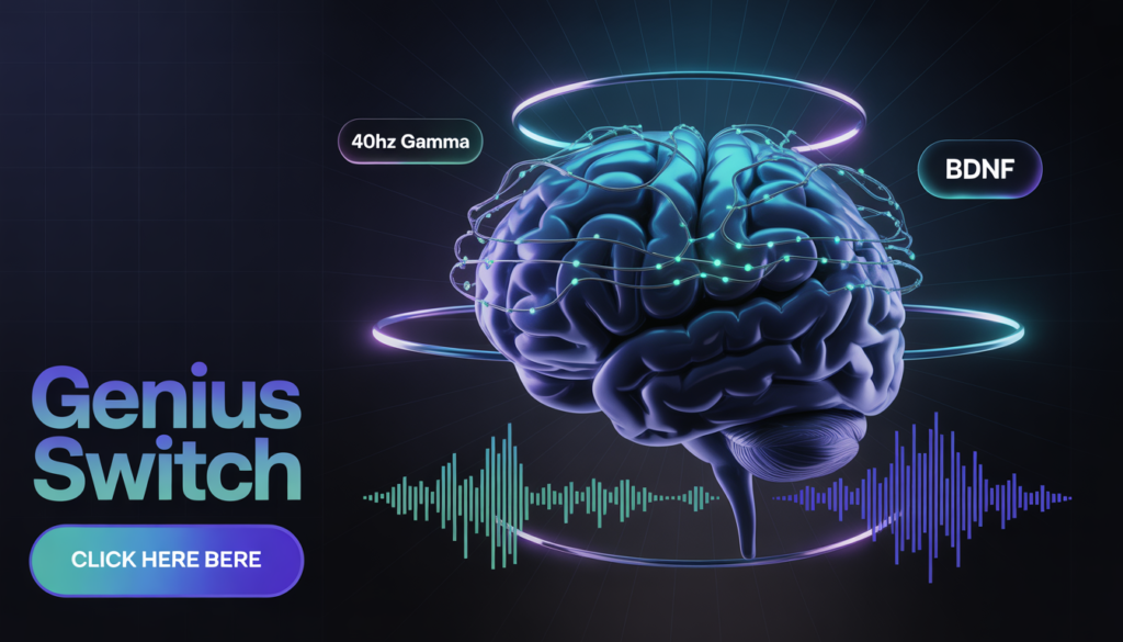 Genius Switch – Activate Your Brain's BDNF with 40Hz Gamma Audio | Only $39