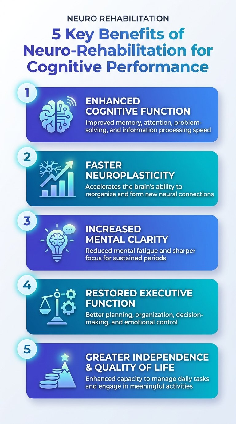 Infographic: 5 neuro-rehabilitation benefits