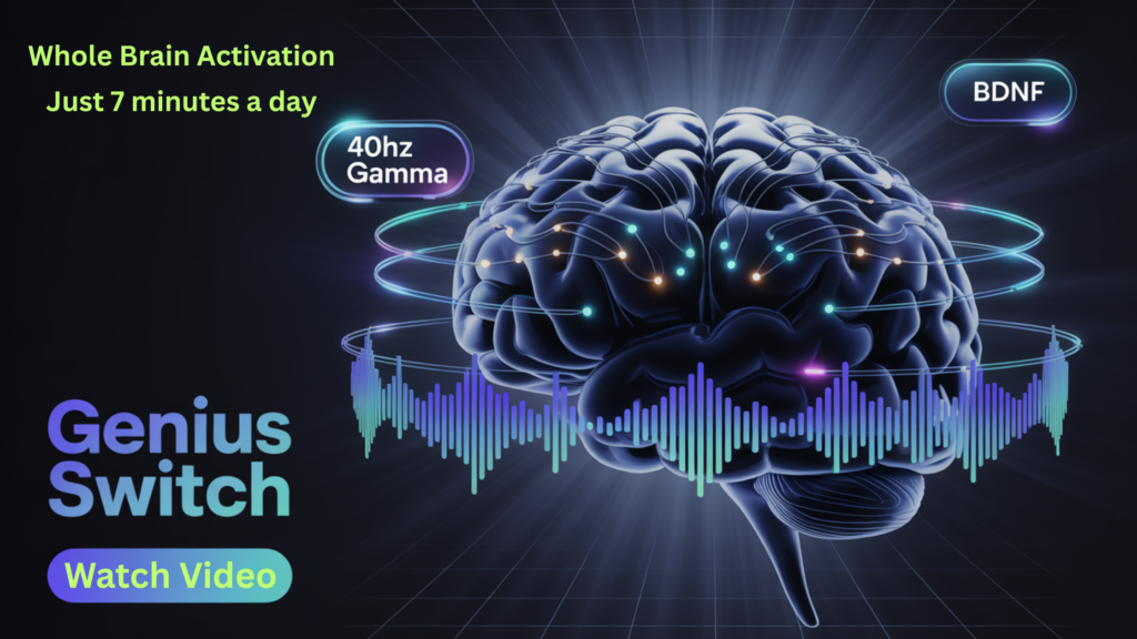 Genius Switch – Activate Your Brain's BDNF with 40Hz Gamma Audio | Only $39