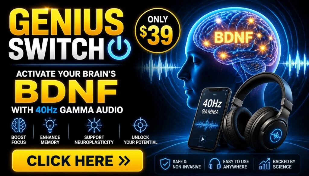Genius Switch – Activate Your Brain's BDNF with 40Hz Gamma Audio