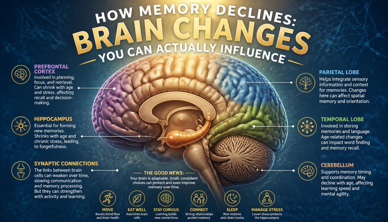 How Memory Declines: Brain Changes You Can Actually Influence