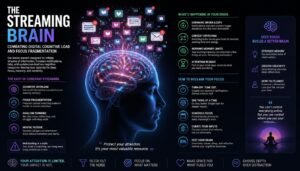 The Streaming Brain: Combating Digital Cognitive Load and Focus Fragmentation