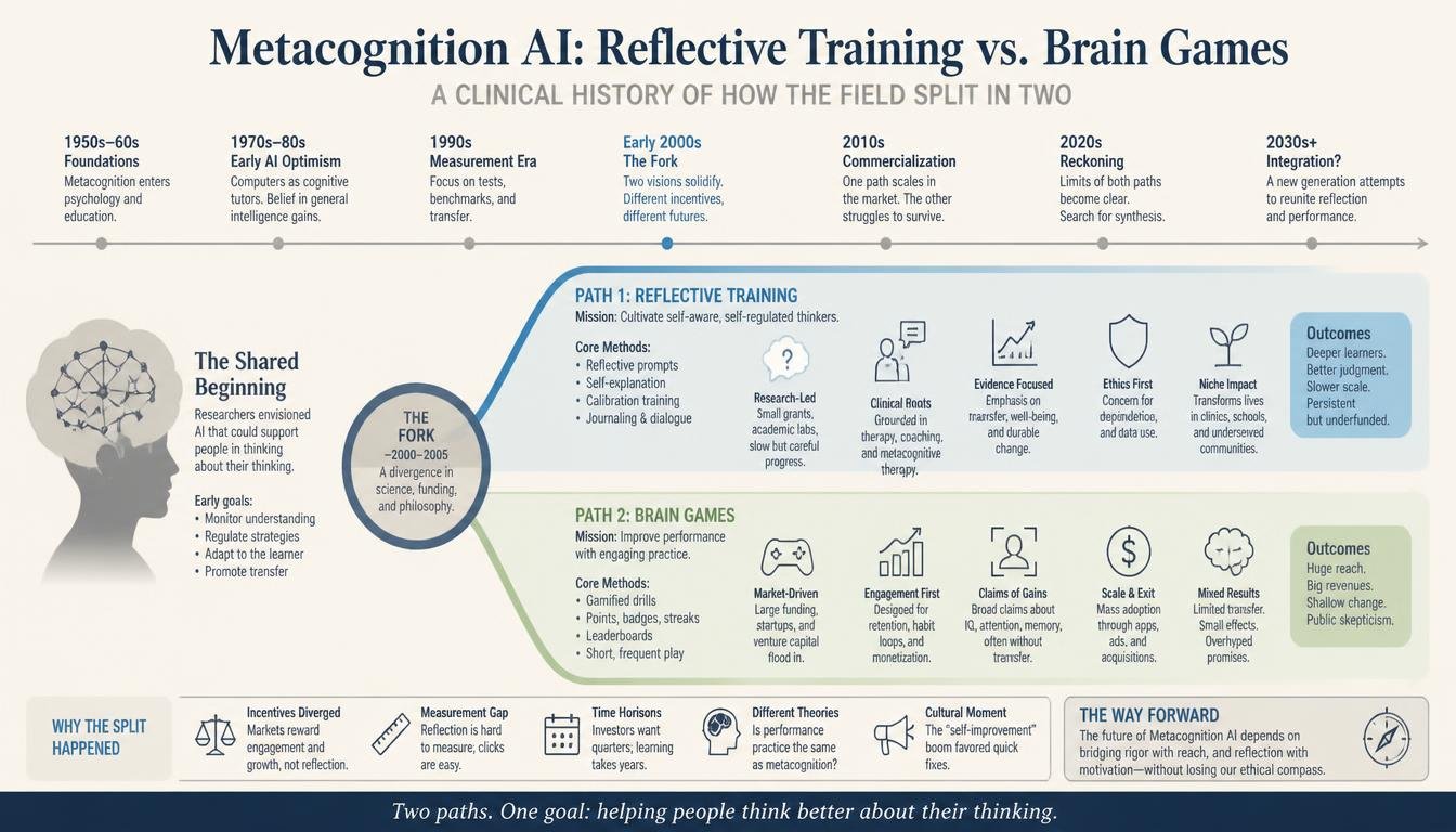 Metacognition AI: Reflective Training vs. Brain Games is not a new debate, but it is one the research finally caught up to in 2026. The wearable EEG headsets now used in serious reflective training protocols hold a charge for up to two weeks in standby mode, a detail that sounds trivial until you realize it means clinicians can track a client’s cognitive baseline continuously instead of guessing from a single office visit
