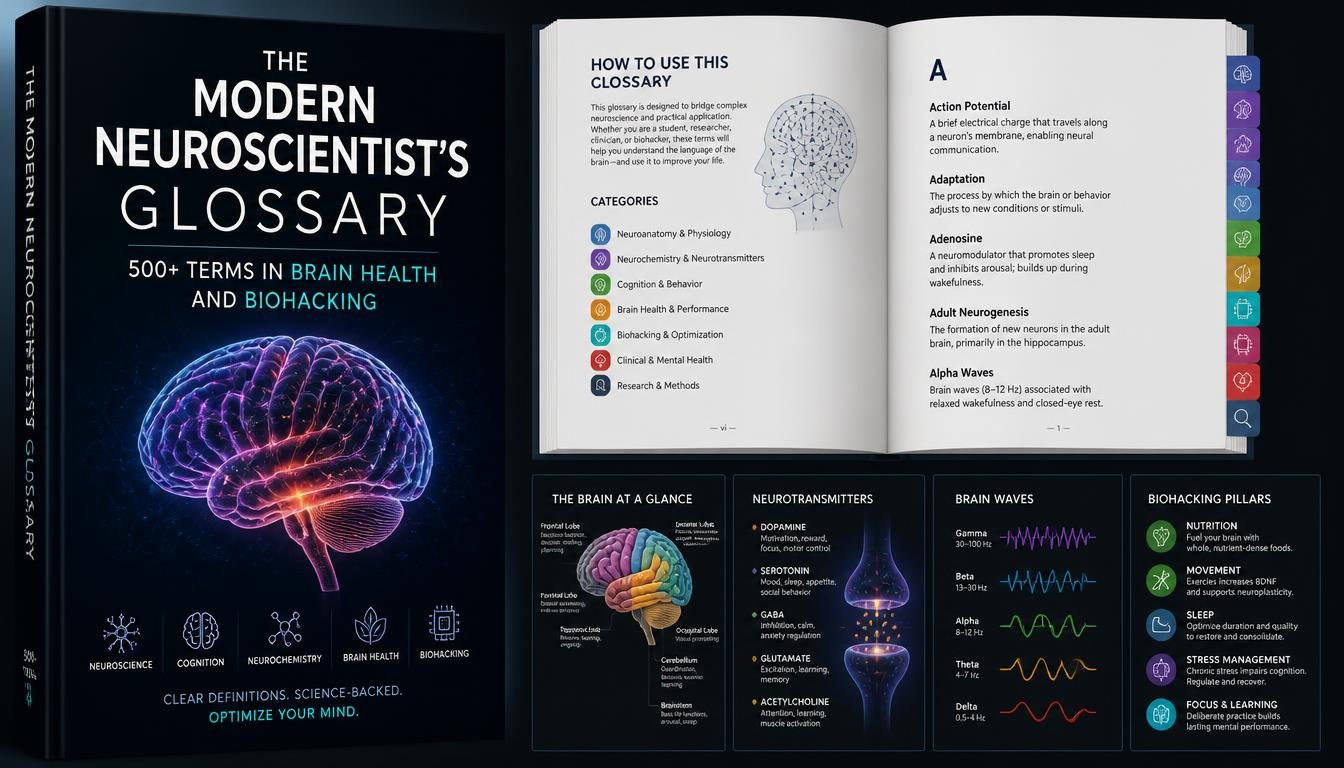 The Modern Neuroscientist’s Glossary: 500+ Terms in Brain Health and Biohacking