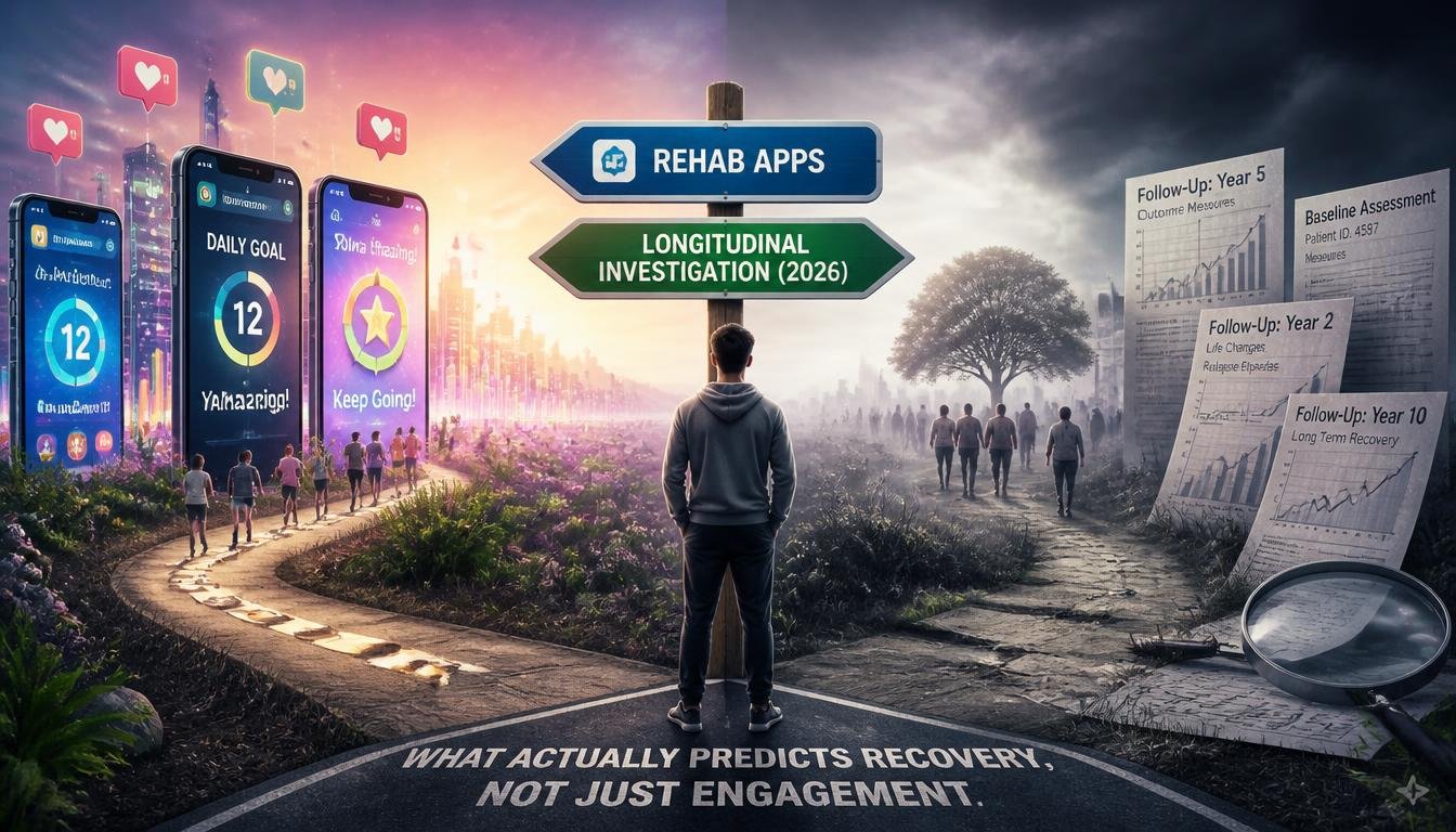 Rehab Apps vs Longitudinal Investigation (2026): What Actually Predicts Recovery, Not Just Engagement