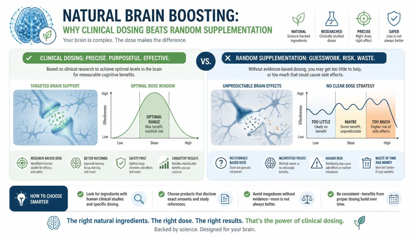 Natural brain boosting: why clinical dosing beats random supplementation
