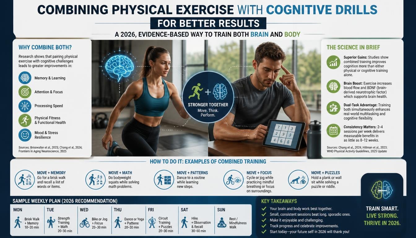 Combining Physical Exercise with Cognitive Drills for Better Results: A 2026, Evidence-Based Way to Train Both Brain and Body