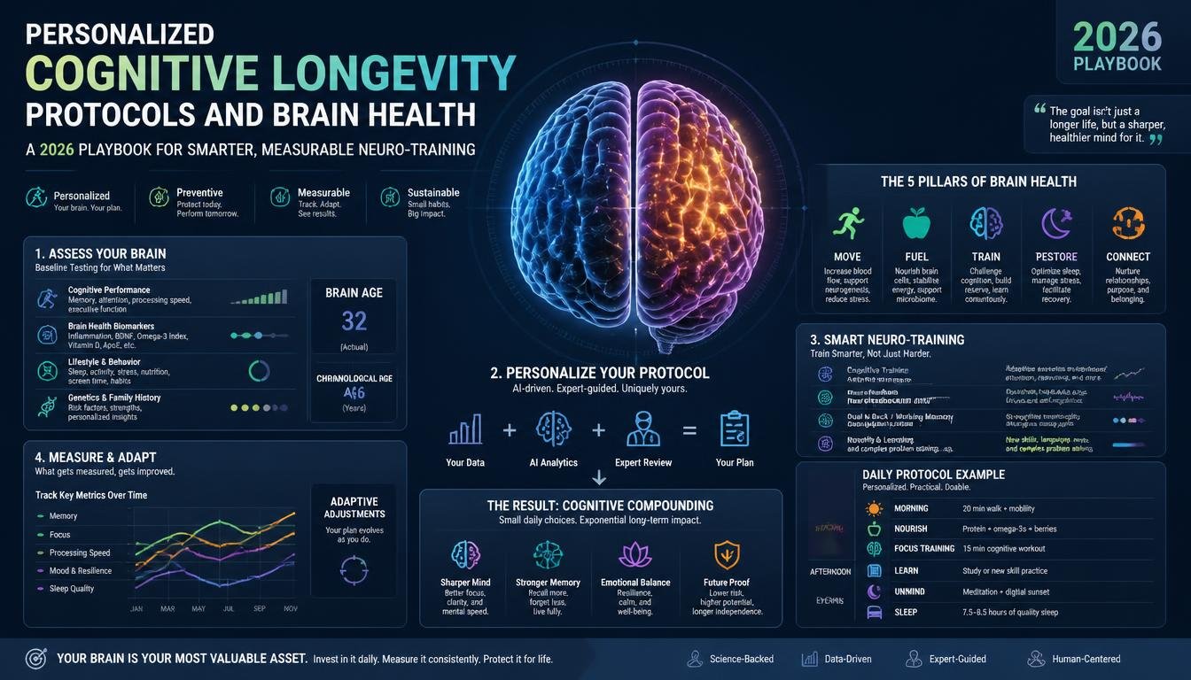 Personalized Cognitive Longevity Protocols and Brain Health: A 2026 Playbook for Smarter, Measurable Neuro-Training