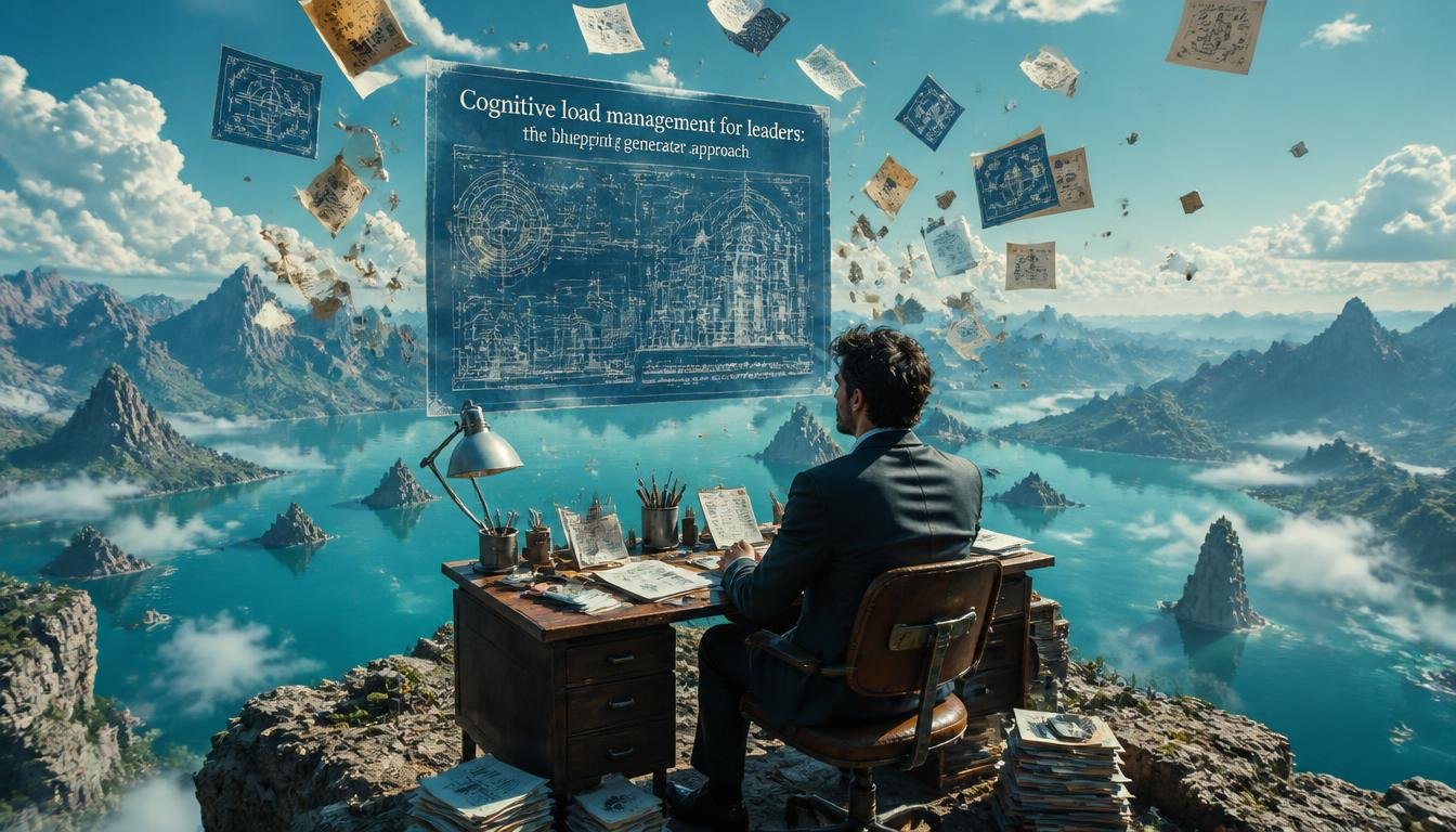 Cognitive load management for leaders: the blueprint generator approach